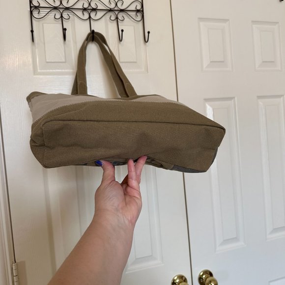 *SOLD* Life is Short "Live, Love, Create" Up-Cycled CanvasTote by Mona B - Picture 4 of 9